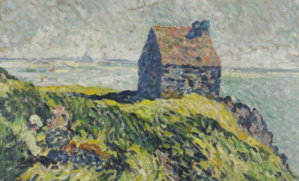 61 Louis VALTAT (1869-1952) La Cabane Vauban dans la baie du Mont Saint Michel 1899