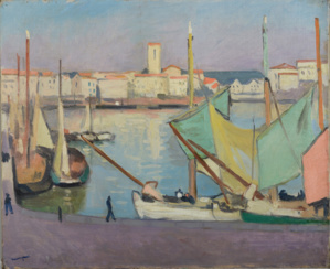 51 Albert Marquet Bateaux à quai dans le port de La Rochelle, Adjugé 92 000 euros 51 Albert Marquet Bateaux à quai dans le port de La Rochelle, Adjugé 92 000 euros