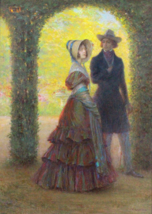 154 Charles Léandre Sous la charmille Adjugé 5400 euros 154 Charles Léandre Sous la charmille Adjugé 5400 euros