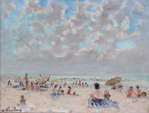 140 Ciel Pommelé sur la plage André HAMBOURG, Adjugé 5 200 euros 140 Ciel Pommelé sur la plage André HAMBOURG, Adjugé 5 200 euros