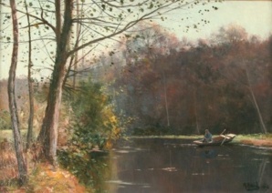 Mary Renard – Pêcheur sur la Sarthe, 1893 – H/T