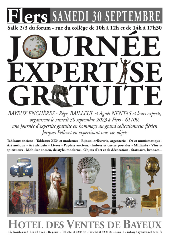 JOURNÉE D’EXPERTISE À FLERS samedi 30 septembre 2023 JOURNÉE D’EXPERTISE À FLERS samedi 30 septembre 2023
