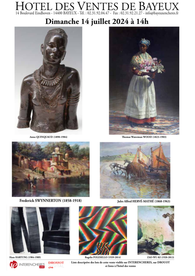 Vente du 14 juillet à l’hôtel des ventes de Bayeux Vente du 14 juillet à l’hôtel des ventes de Bayeux
