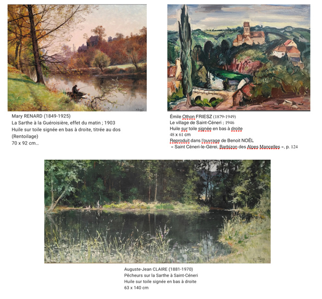 Samedi 14 juin 2025, très belle vente de 220 tableaux de l’école de Saint-Céneri chez Orne Enchères Samedi 14 juin 2025, très belle vente de 220 tableaux de l’école de Saint-Céneri chez Orne Enchères