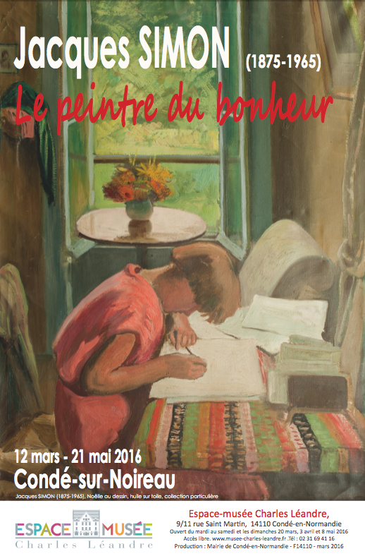 Exposition Jacques Simon : Musée Charles LÉANDRE Condé 12 mars - 21 mai 2016