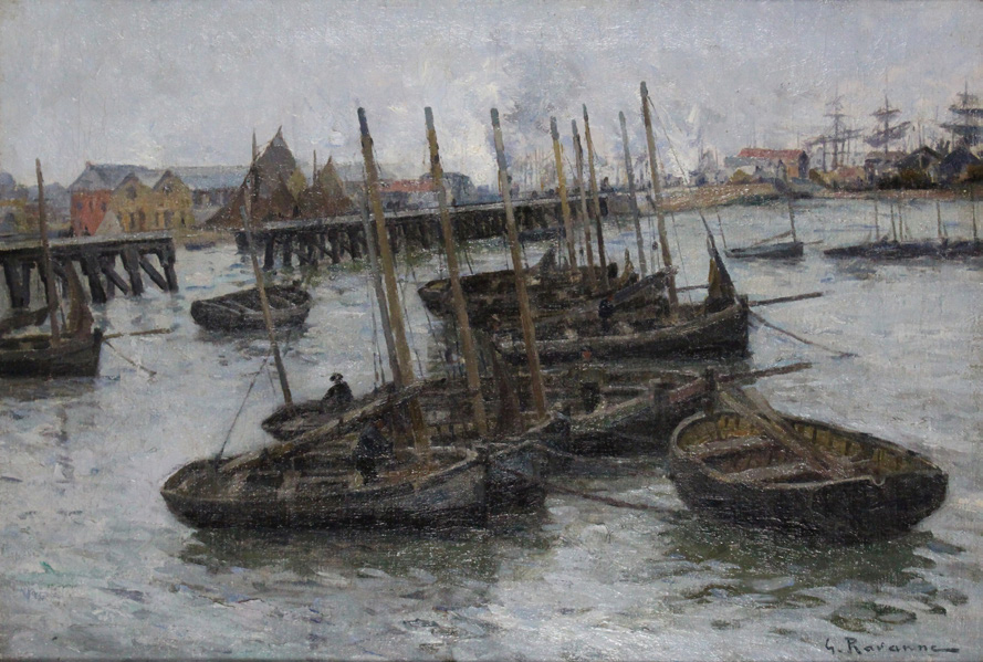 42 Léon-Gustave RAVANNE Flottille de barques de pêcheurs, Adjugé 2750