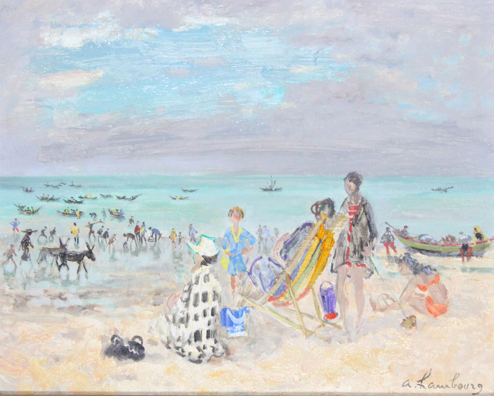 134 André HAMBOURG Plage de Luc-sur-Mer, Adjugé 5050 134 André HAMBOURG Plage de Luc-sur-Mer, Adjugé 5050