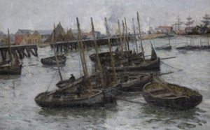 42 Léon-Gustave RAVANNE Flottille de barques de pêcheurs, Adjugé 2750